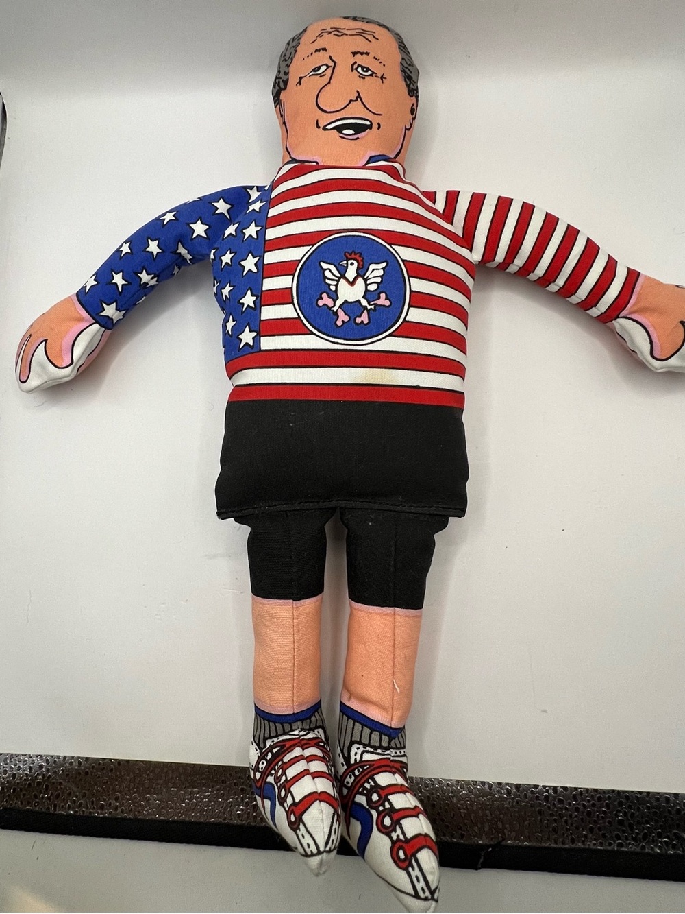 Vintage Bill Clinton Fat Cat INC 1998 Anne Lika Squeaker Toy 14" Tall